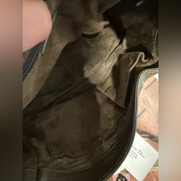 Christian Dior Green Calfskin Suede Rebelle Hobo Bag - Picture 16 of 16